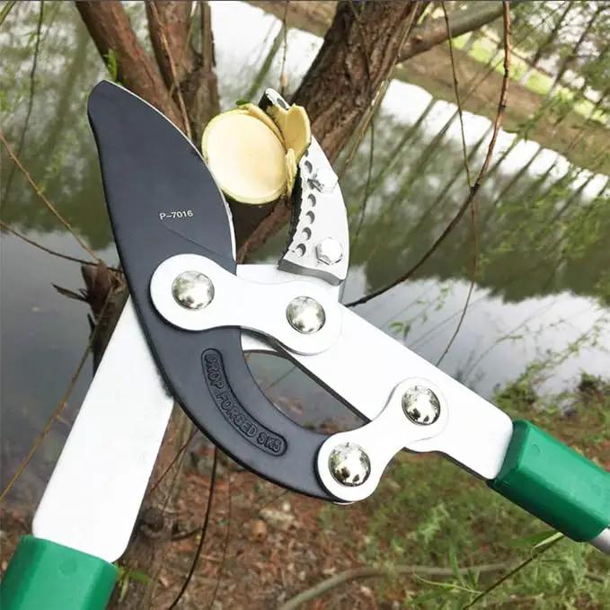 SK5 High-Performance Compound Action Anvil Lopper,Chops Thick Branches with Ease,2 Inch Cutting Capacity,28inch-40inch Telescoping Lopper, Tree Trimmer with Sturdy&Comfortable Handle by GreenHaven Gardens
