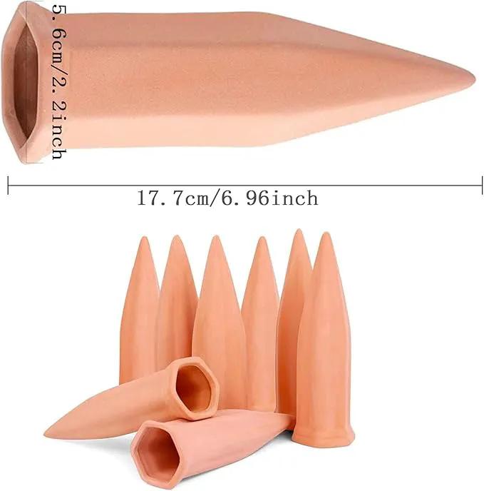 XXYXXY Terracotta Watering Spikes Plant Watering Clay Automatic Watering Device for Plants Used in Holidays, Indoor Plant Watering Device Clay Automatic Watering Device (10PCS) by GreenHaven Gardens