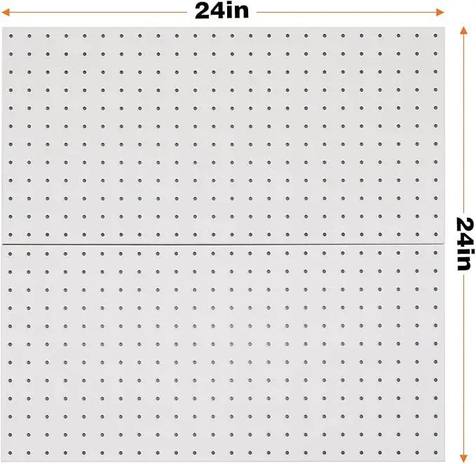 Ultrawall 2 Pcs Metal Pegboard Wall Panels, Peg Boards for Garage Tool Storage by GreenHaven Gardens