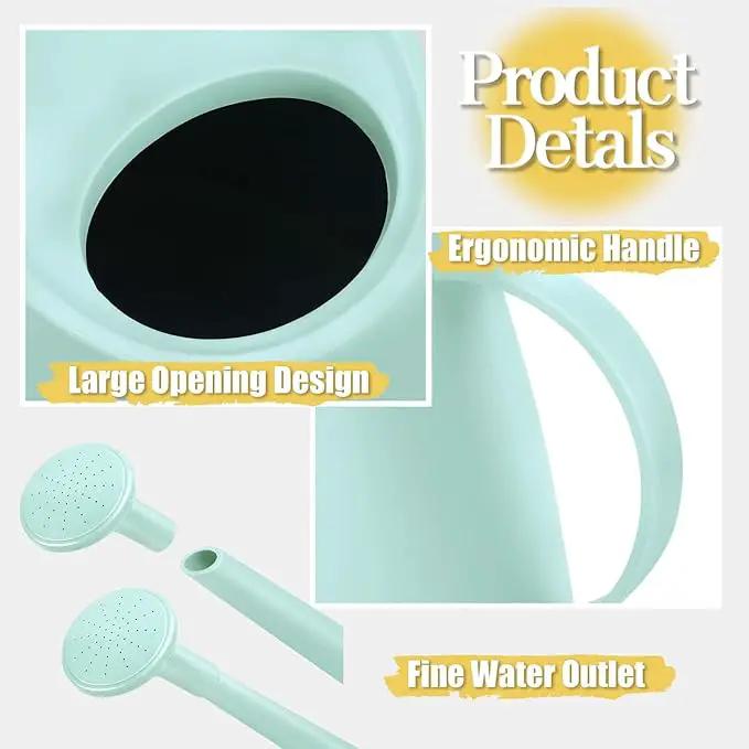 Watering Can for Indoor Plants, Small Watering Cans for House Plant Garden Flower, Long Spout Water Can for Outdoor Watering Plants 1. 8L 1/2 Gallon (Green) by GreenHaven Gardens