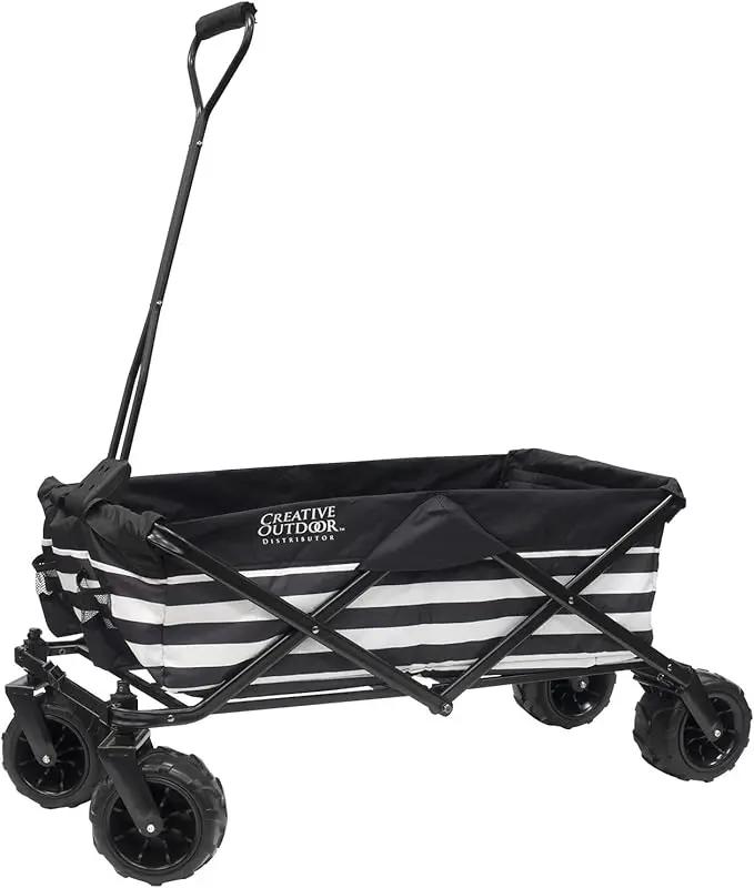 Creative Outdoor Original Folding Wagon All-Terrain Wheels by GreenHaven Gardens