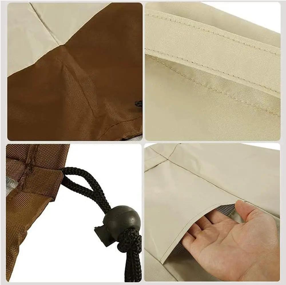 Outdoor Slim-Fold Cook Station Cover Waterproof Heavy Duty Portable Outdoor Folding Grill Table Cover, Beige by GreenHaven Gardens