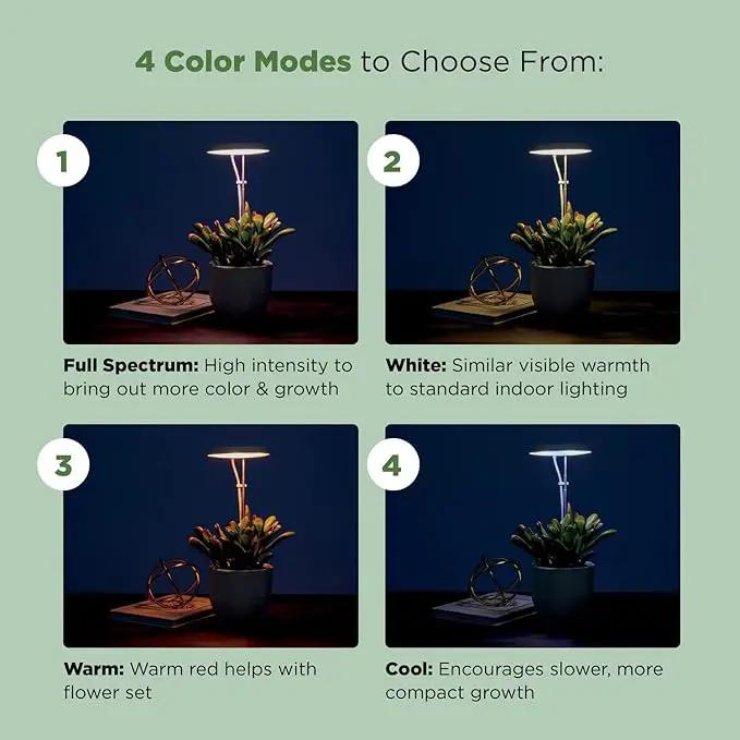 AeroGarden Stem Grow Light for Indoor Plants, Grow Live Plants Anywhere in The Home, Adjustable Light Modes, Black (Only Light) by GreenHaven Gardens