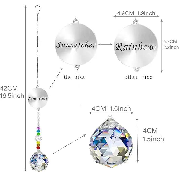 Memorial Gifts Crystal Suncatcher,Unique Sympathy Gifts for Loss of Loved One,Rainbow Maker Bereavement Gifts Box for Loss of Father Mom Dad Son Daughter Husband Brother Grandmother (A) by GreenHaven Gardens