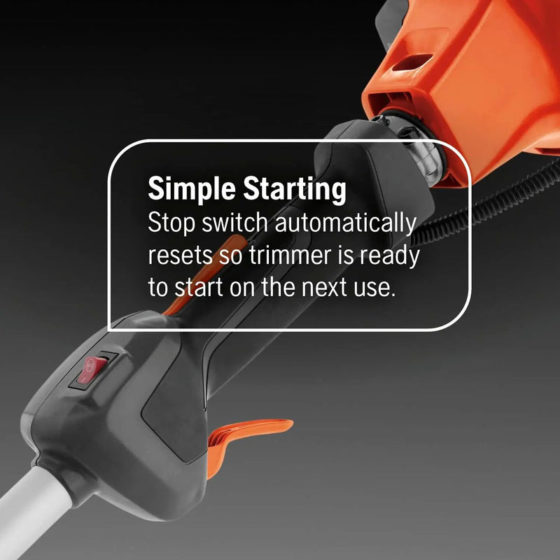 Husqvarna 130C Gas String Trimmer, 28-cc 2-Cycle, 17-Inch Curved Shaft Gas Weed Wacker with Tap N' Go Trimmer Head for Quick Line Feed by GreenHaven Gardens