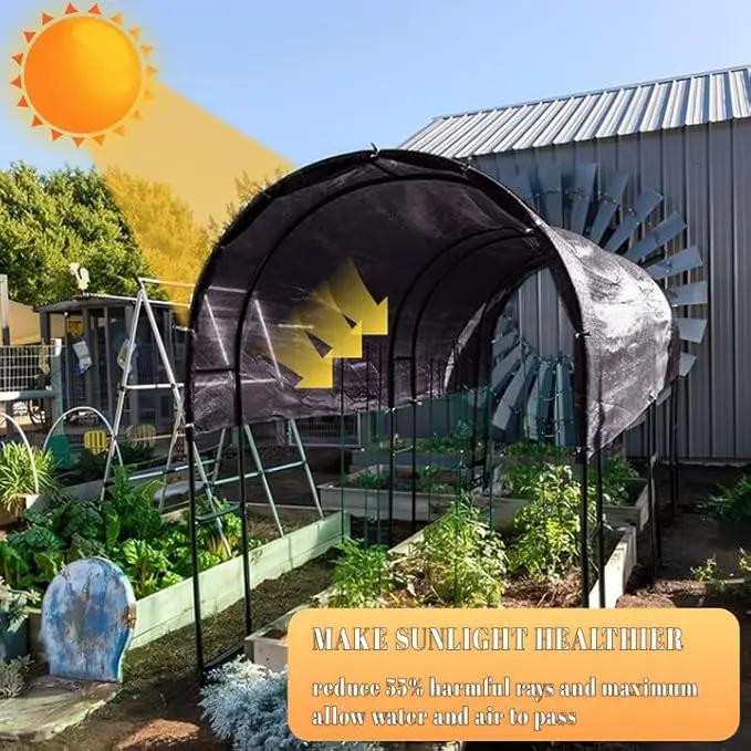 Cool Area 55% 6.5x16.5ft Sunblock Shade Cloth Cover Mesh UV Resistant Net for Garden Flower Plant Greenhouse, Black by GreenHaven Gardens