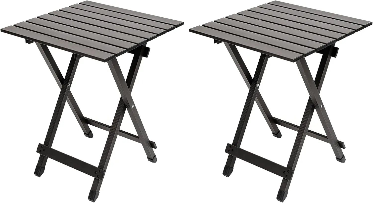 SUNNYFEEL Folding Camping Table - Lightweight Aluminum Portable Picnic Table, 18.5x18.5x24.5 Inch for Cooking, Beach, Hiking, Travel, Fishing, BBQ, Indoor Outdoor Small Foldable Camp Tables by GreenHaven Gardens