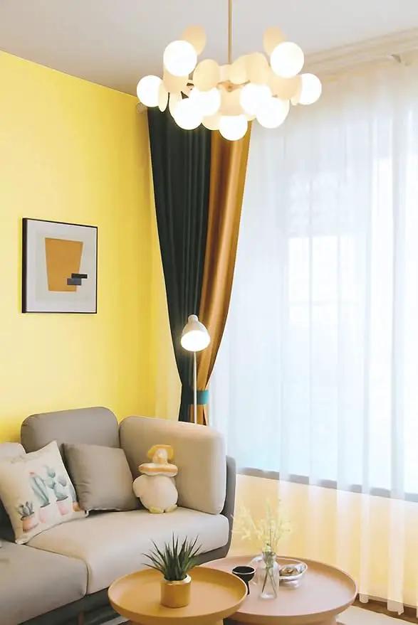 Dimoon 236''x17.7'' Yellow Peel and Stick Wallpaper Contact Paper Modern Self Adhesive Wall Paper Removable Renter Friendly Textured Solid Color Shelf Cabinet Vinyl Roll (236''x17.7'',Yellow) by GreenHaven Gardens