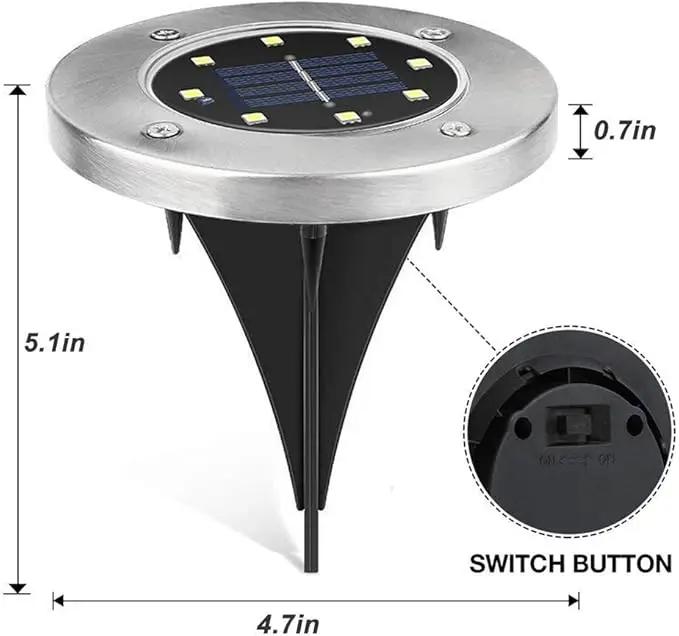 ZGWJ Solar Ground Lights - 16 Pack Waterproof Solar Garden Lights with Warm White Bright In-Ground Landscape Fixtures for Pathway, Yard, Deck, Lawn, Patio, Walkway by GreenHaven Gardens