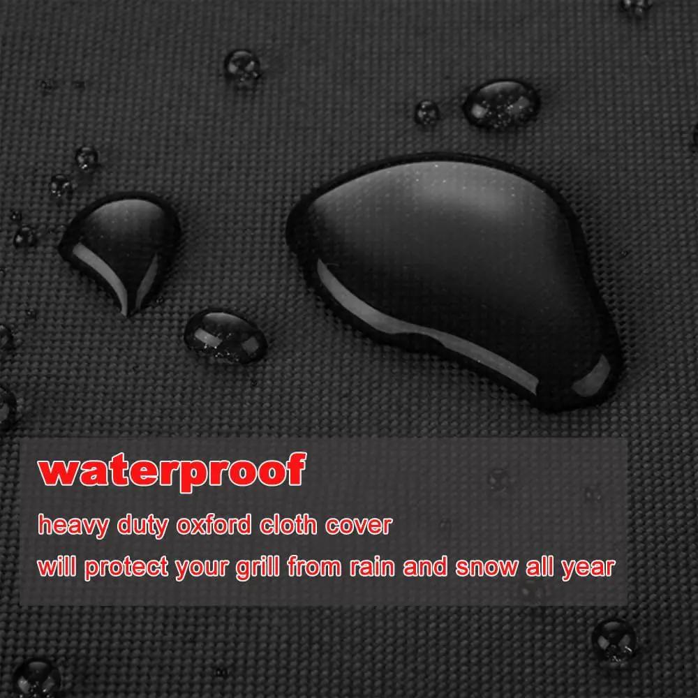 Grill Cover, 32-Inch Waterproof UV Resistant Heavy Duty Small BBQ Grill Cover for Outdoor Grill, Fit for Nexgrill Brinkmann Weber Char-Broil and More by GreenHaven Gardens