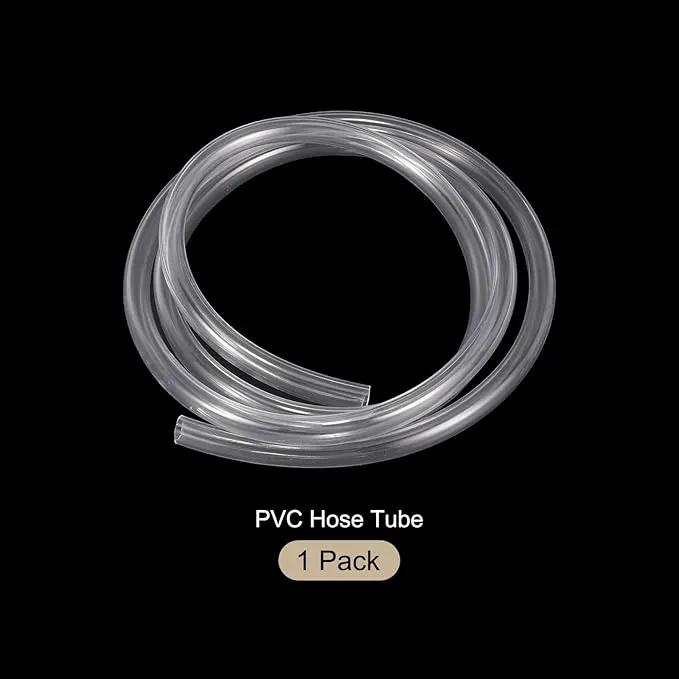 3/8" x 1/2" Clear Plastic PVC Tubing 5ft Flexible Vinyl Tube, [for Garden Irrigation, Water Hose, Fish Tank, Aquarium] - 9.5x12.7mm by GreenHaven Gardens