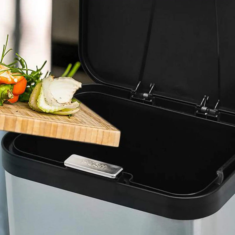 Compost Bin for Countertop, Compost Bucket Indoor Sealed, Food Waste Caddy, 1.13 Gallon Kitchen Compost Container with Lid, Compact and Easy Clean, Black Matte by GreenHaven Gardens