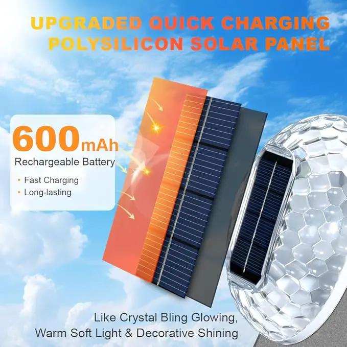 Solar Atmosphere Lights for Outside, IPX4 Waterproof Decor, Warm Light for Backyard/Railing/Step/Patio/Stair Railings and Wall (6 Pack) by GreenHaven Gardens