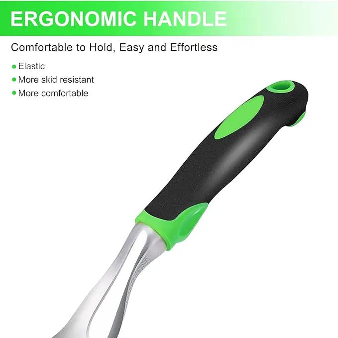 Kynup Garden Tools, Pitchforks, Garden Tools, Weeder Aluminum with Soft Rubberized Non-Slip Handle, Durable Garden Hand Tools Garden Gifts for Men Women by GreenHaven Gardens