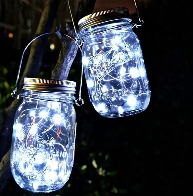 Homemory 4 Pack 20 Ft 60 LED Fairy Lights Battery Operated String Lights with Remote Waterproof 8 Modes Firefly Twinkle Christmas Lights for Party Bedroom Wedding Decorations(Cool White) by GreenHaven Gardens