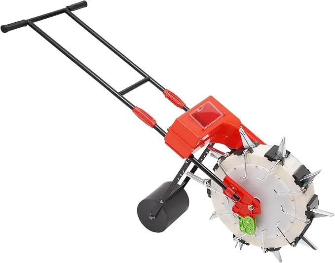 Garden Seeder, Manual Seeder Hand Seed Spreader Handheld Seeding Machine with 10 Seeding Nozzles, Hand-Push Roller Seed and Fertilizer Applicator for Planting Corn Soybean Peanut by GreenHaven Gardens