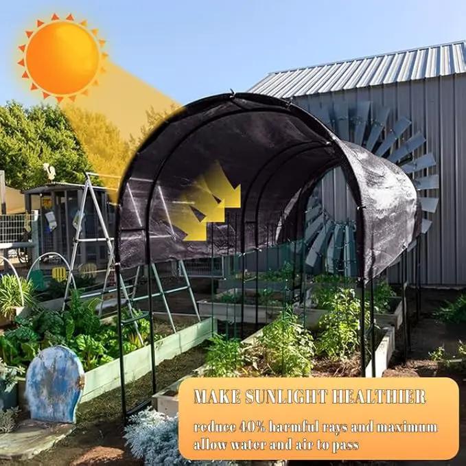 Cool Area 40% 6.5x20ft Sunblock Shade Cloth Cover Mesh UV Resistant Net for Garden Flower Plant Greenhouse, Black by GreenHaven Gardens