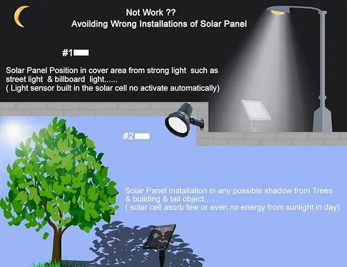 SUNLONG Solar Powered Spot Lights Outdoor Waterproof 2 in 1 Bright Solar SpotLights Power Adjustable for Flag Yard Flagpole Landscape Dusk to Dawn 2 x Spots Warm White by GreenHaven Gardens
