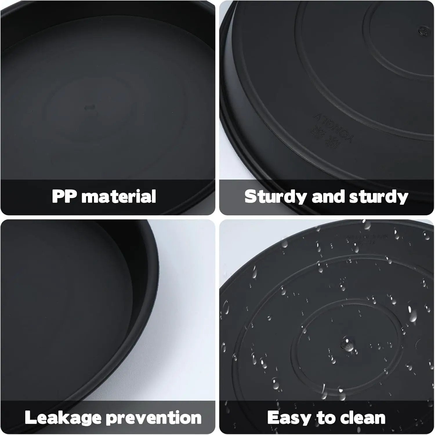 3 Size Round Stepping Stone Molds, 8.8''/10''/ 11.2'' Reusable Concrete Mold for Garden Stepping Stones Large Tray for Concrete and Stained Glass for Garden Walk Way by GreenHaven Gardens