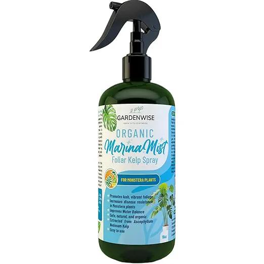 Organic Marina Mist Foliar Spray for Monstera, Philodendron, Elephant’s Ear and Other Tropical Houseplant | Liquid Fertilizer | Micro Nutrients for Vital Health | Liquid Plant Food (16 OZ) by GreenHaven Gardens