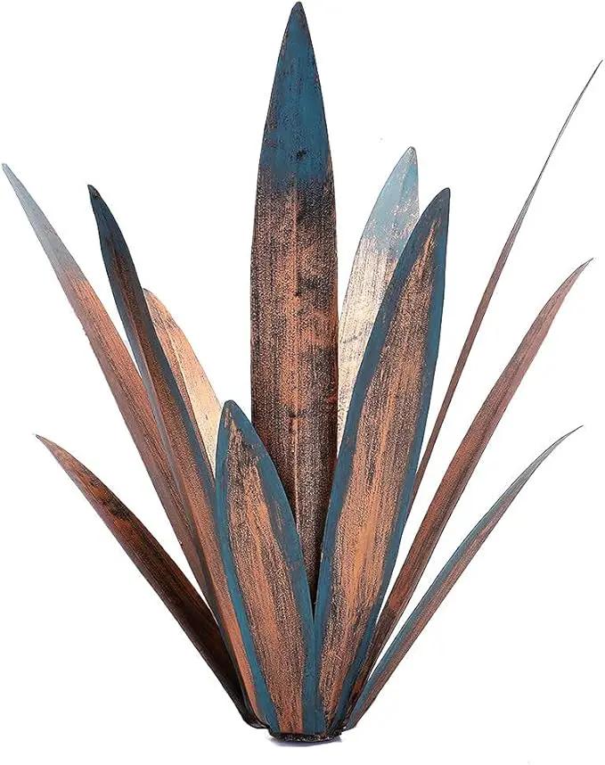 Jesokiibo 2pcs Tequila Rustic Sculpture DIY Metal Agave Plant Home Decor Rustic Hand Painted Metal Agave Garden Ornaments Outdoor Decor Figurines Home Yard Decorations Stakes Lawn Ornaments… by GreenHaven Gardens