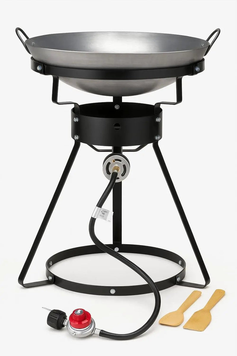 Camp Stove with Wok-24" Portable Propane Outdoor Cooker Grill by GreenHaven Gardens