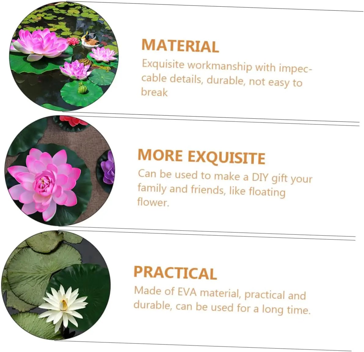 DOITOOL Artificial Lily Pads for Koi Pond: 3 Pcs Artificial Floating Foam Lotus Leaves 11 Inch Realistic Water Lily Pads Ornaments for Patio Fish Pond Pool Aquarium Decor, Green by GreenHaven Gardens