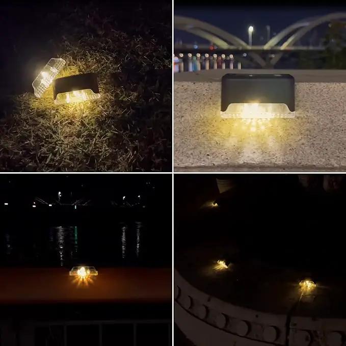 20-Pack LED Outdoor Solar Lights for Deck Fence Step Patio Lighting Waterproof Warm White by GreenHaven Gardens