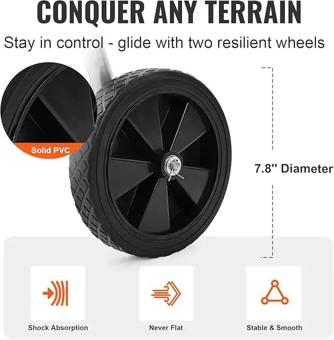 VEVOR Hose Reel Cart, Hold Up to 175 ft of 5/8’’ Hose (Hose Not Included), Garden Water Hose Carts Mobile Tools with Wheels, Heavy Duty Powder-coated Steel Outdoor Planting for Garden, Yard, Lawn by GreenHaven Gardens