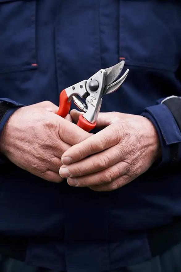 Felco F 15 Pruning Shears – 4.7" Garden Clippers with Rubber Grip & Anvil Blade | Hand Pruners for Gardening | Garden Tool Cutter with Forged Aluminum Handle, Lightweight Precision for Small Hands by GreenHaven Gardens