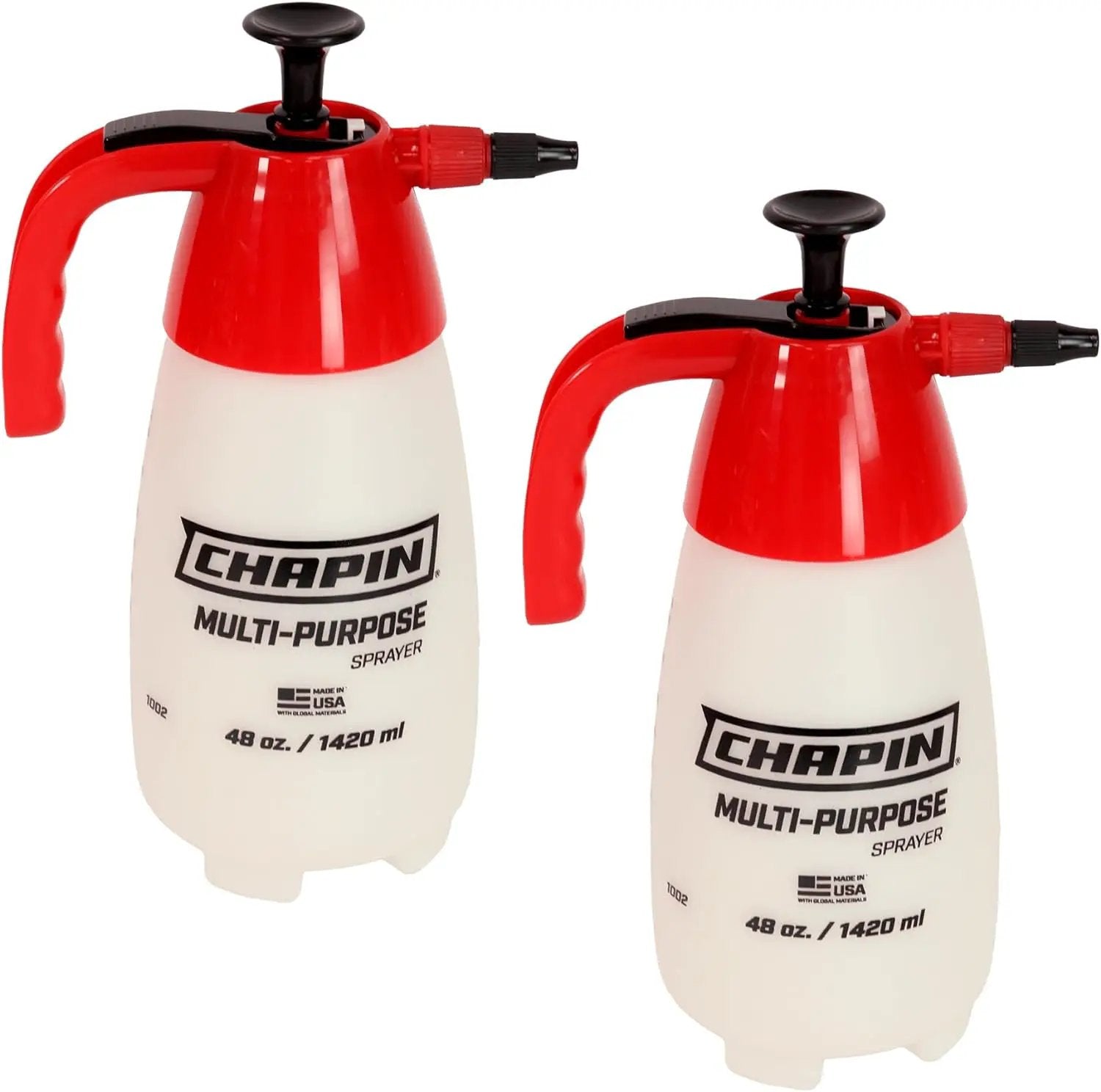 Chapin International 10022: Value Pack, 2-Pack, 48-Ounce Handheld Multi-Purpose Pump Sprayer for Fertilizers, Herbicides and Pesticides by GreenHaven Gardens