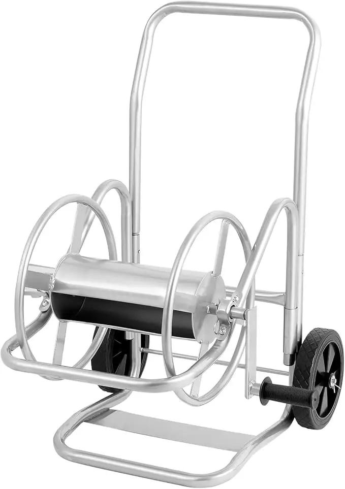 VEVOR Hose Reel Cart, Hold Up to 200 ft of 5/8 in Hose (Hose Not Included), Garden Water Hose Carts Mobile Tools with Wheels, Heavy Duty Powder-Coated Steel Outdoor Planting for Garden, Yard, Lawn by GreenHaven Gardens