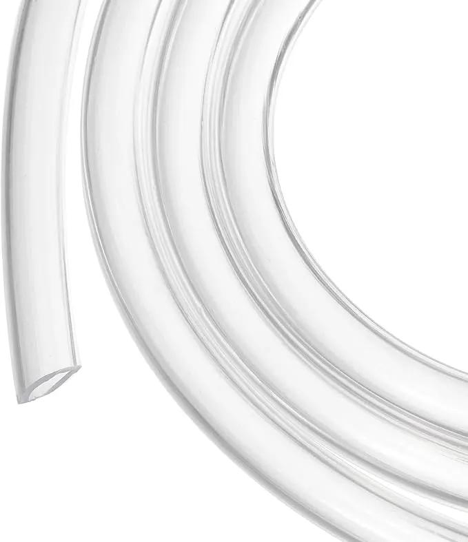 1/4" x 3/8" Clear Plastic PVC Tubing 5ft Flexible Vinyl Tube, [for Garden Irrigation, Water Hose, Fish Tank, Aquarium] - 6.4x9.5mm by GreenHaven Gardens