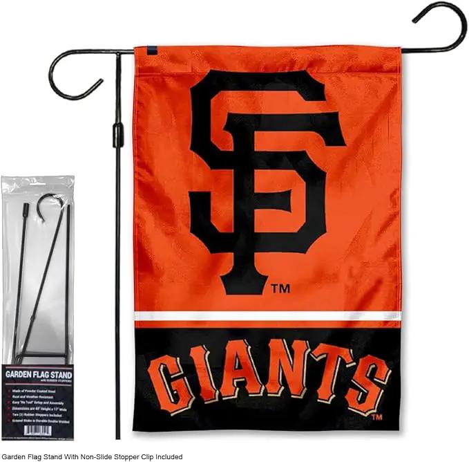 WinCraft Giants Garden Flag with Stand Holder Flagpole by GreenHaven Gardens