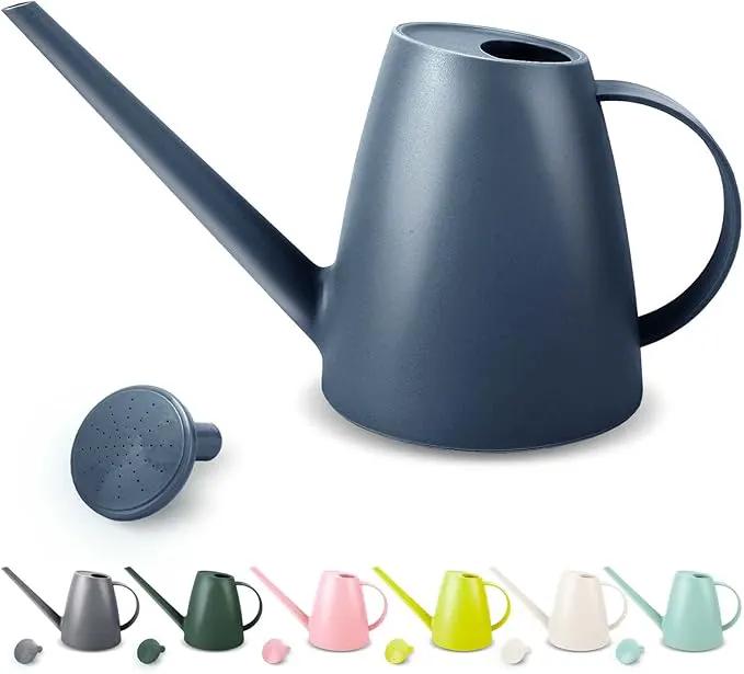 Watering Can for Indoor Plants, Small Watering Cans for House Plant Garden Flower, Long Spout Water Can for Outdoor Watering Plants 1. 8L 1/2 Gallon (Blue) by GreenHaven Gardens