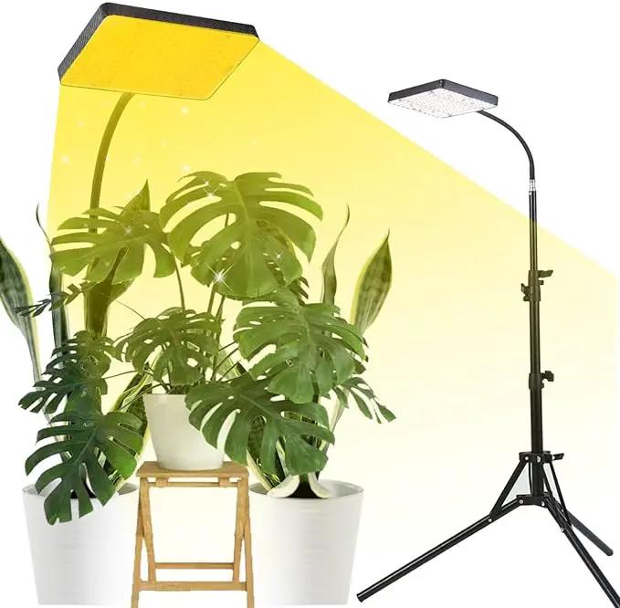 FECiDA Grow Lights for Indoor Plants with Stand, UV-IR Full Spectrum LED Standing Plant Grow Light, 2000 Lumen Houseplant Growing Floor Lamp with On/Off Switch, Daisy Chain Function by GreenHaven Gardens