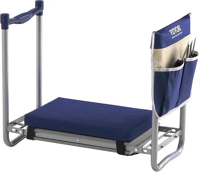 VEVOR Large Folding Garden Kneeler and Seat Heavy Duty, Widened 10" EVA Foam Pad, Portable Garden Stool with Tool Bags, Gardening Bench to Relieve Knee & Back Pain, Gifts for Seniors, Women, Parents by GreenHaven Gardens