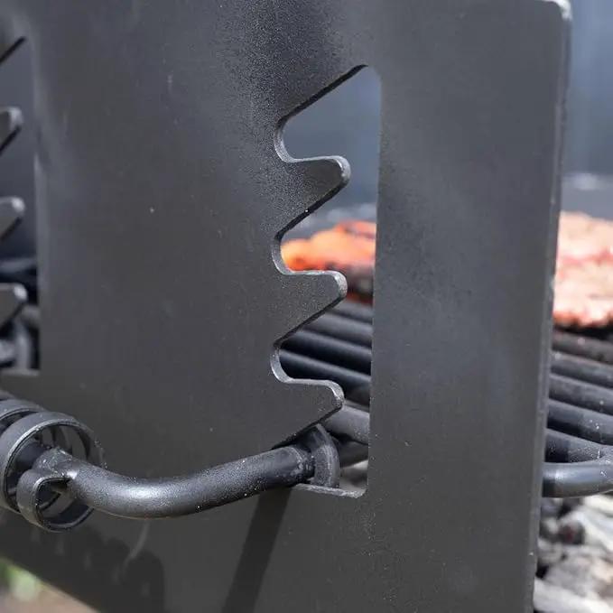 Ash & Ember Park-Style Grill, 384 Sq. In Jumbo Charcoal Grill, Single Post Outdoor Cooking Backyard BBQ, Camp Grilling Barbecues by GreenHaven Gardens