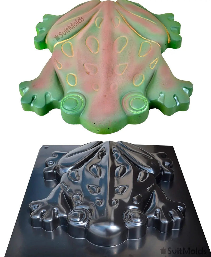 SvitMolds Concrete Mold DIY Frog Stepping Stone Mould Concrete Cement Mould ABC Plastic Toad Animal Garden and Yard Decor Garden Path Walkway (1, S68-Sm) by GreenHaven Gardens