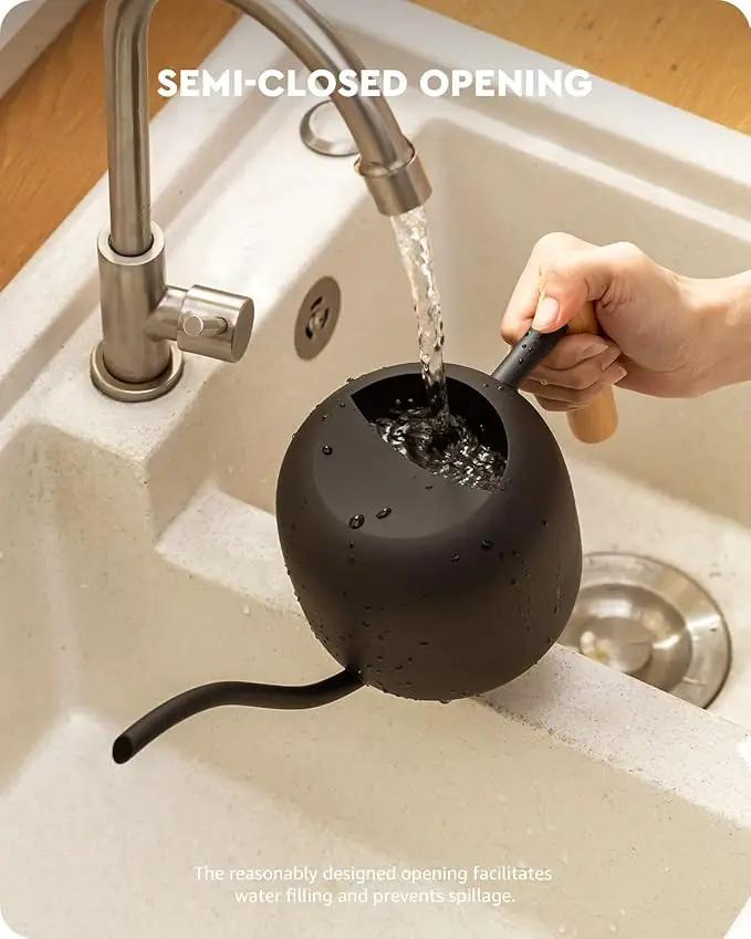 Baffect Watering Can Indoor Plants, 1.2L/41OZ Cute Watering Can Pot, Metal Stainless Steel Garden Water Can with Long Spout for Indoor House Plants Bonsai Outdoor Garden Flower Decorative by GreenHaven Gardens