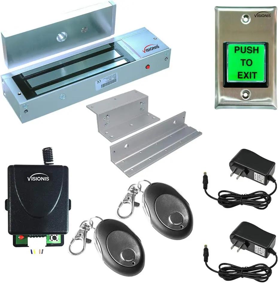 Visionis FPC-5019 One Door Access Control Inswinging Door 1200lbs Electromagnetic Lock Kit with Wireless Receiver and Remote Magnetic Lock System by GreenHaven Gardens