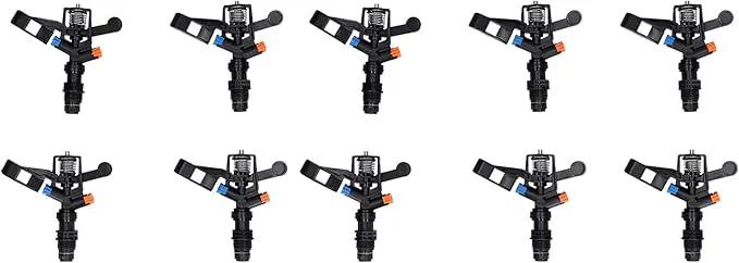 Rocking Arm Sprinklers,10PCS Plastics G 1/2 Male Thread 360° Rotating Sprinklers Watering Sprinkler for Yard Lawn and Grass Irrigation 4.7x4.5in by GreenHaven Gardens