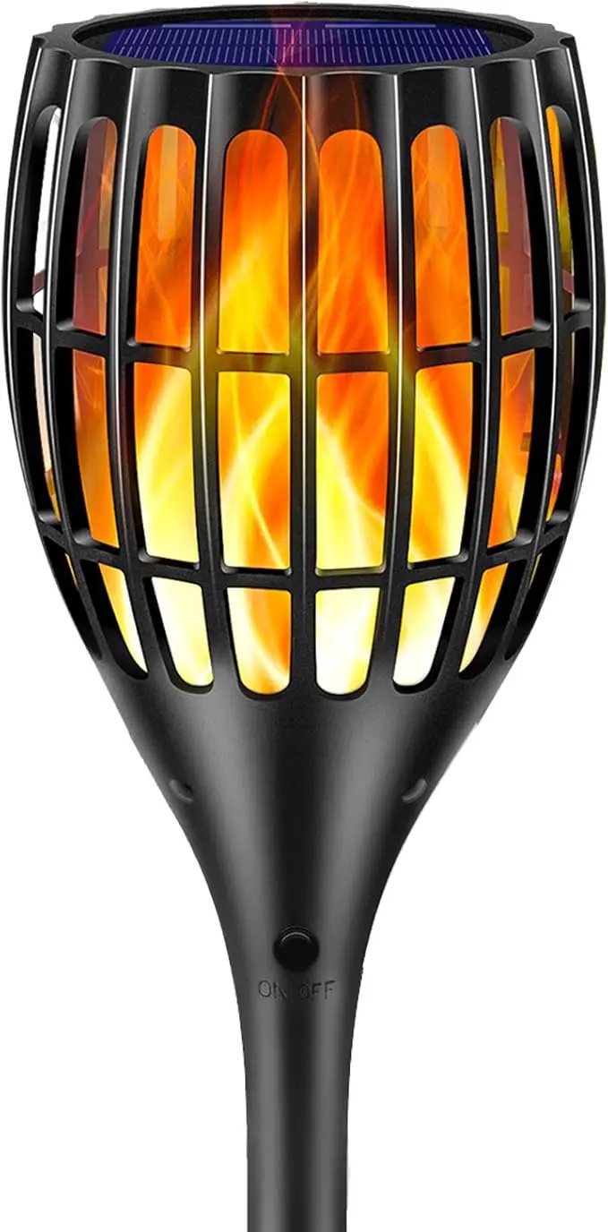Solar Torch Lights, Waterproof Flickering Flames Torches Lights 43" Outdoor Solar Spotlights Landscape Decoration Lighting Dusk to Dawn Auto On/Off for Yard Patio Driveway, 1 Pack by GreenHaven Gardens