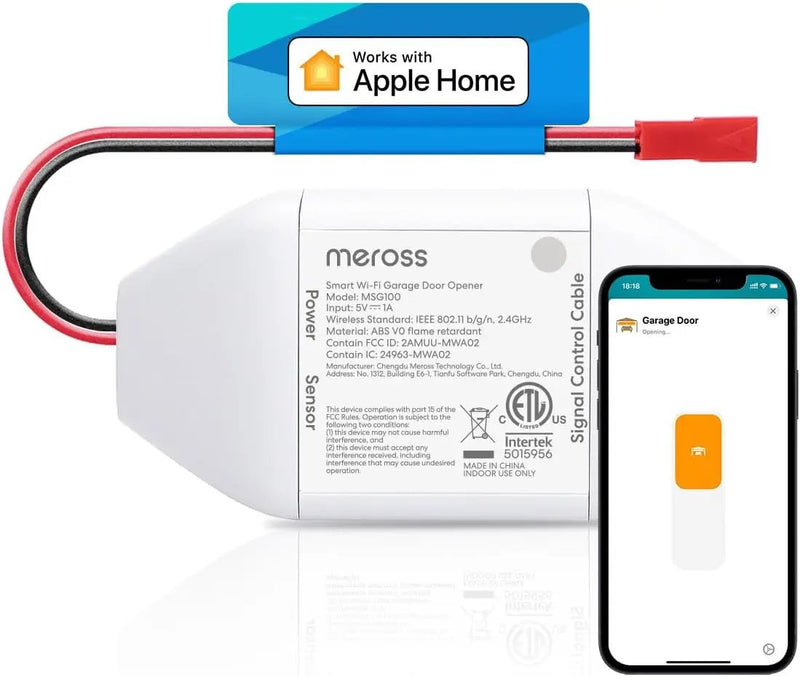 meross Smart Garage Door Opener Remote, Compatible with Apple HomeKit, Amazon Alexa, Google Assistant, CarPlay and SmartThings, No Hub Required by GreenHaven Gardens