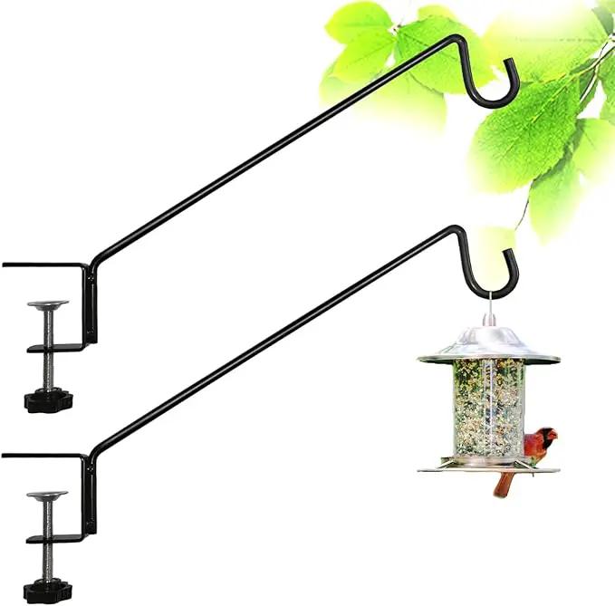 Heavy Duty Deck Bird Feeder Hanger Hook for Railing 13 Inch 2 Pack for Bird Feeders,Planters,Plants Flower Suet Baskets,Lanterns,Wind Chimes Holiday Decoration (2 Pack) by GreenHaven Gardens
