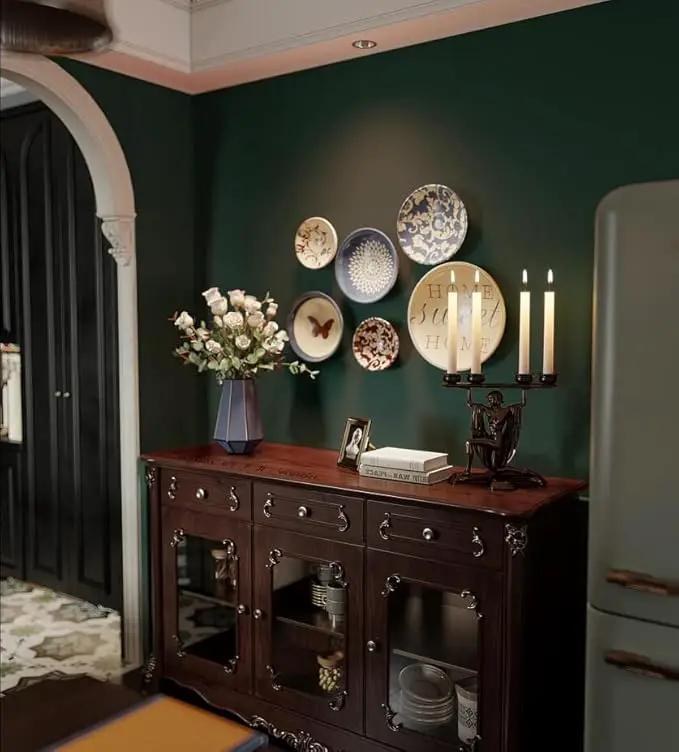 Dimoon 118''x15.7'' Emerald Dark Skin Peel and Stick Wallpaper Contact Paper Modern Self Adhesive Wall Paper Removable Renter Friendly Textured Solid Vinyl Roll (118''x15.7'',Emerald Dark Skin) by GreenHaven Gardens