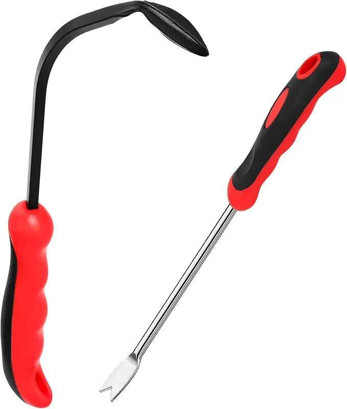 Garden Hook Weed Puller Tool Gardening Hand Cultivator Hand Tiller with Ergonomic Handle, Stainless Steel Weed Tool for Yard, Lawn & Garden by GreenHaven Gardens