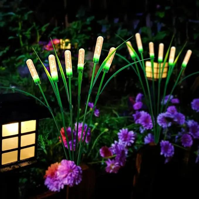 Solar Outdoor Garden Lights,Upgraded LED Solar Reed Swaying Lights for Garden Patio Yard Pathway Walkway Wedding Party Christmas Landscape Lighting (2 Pack) by GreenHaven Gardens