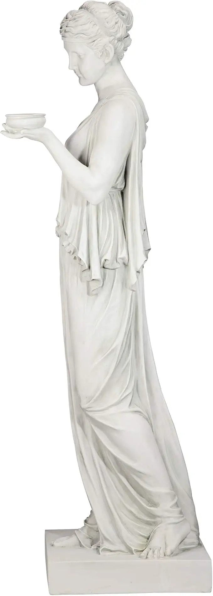 Design Toscano Hebe Greek Woman Patron of Youth Indoor/Outdoor Garden Statue, Estate Size, 62 inches tall, Cast Stone Resin, Antique Stone Finish by GreenHaven Gardens
