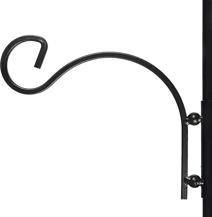 Ashman Deluxe Bird Feeding Station (2 Pack) for Outside - Multi Feeder Pole Stand Kit With 4 Hangers, Bath and 3 Prong Base for Attracting Wild Birds - 22 Inch Wide x 92 Inch Tall by GreenHaven Gardens